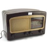 A Cossor mains radio, within a bakelite case,