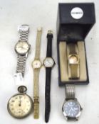 A selection of vintage wristwatches,