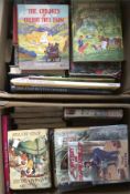 A large collection of Enid Blyton and other books,