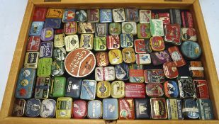 A collection of Grammaphone needle tins, including tins by HMV, Embassy, Songster and Shell,