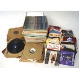 A group of mainly late 20th century records, mostly rock, pop and classical (three boxes),