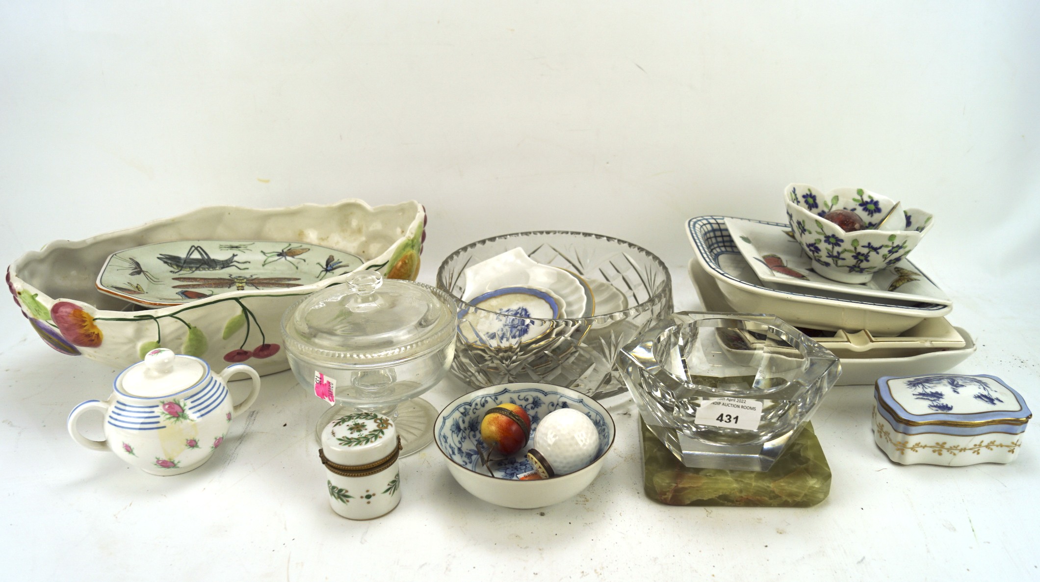 A collection of assorted glassware, ceramics and stone, - Image 2 of 2