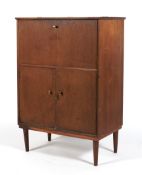 A 1960's teak cocktail cabinet,