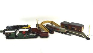 A collection of 00 Gauge locomotives, coaches, buildings and accessories, including Lima, Hornby,