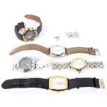 Five gentlemans wristwatches,