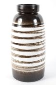 A large West German pottery vase model number 553-38,