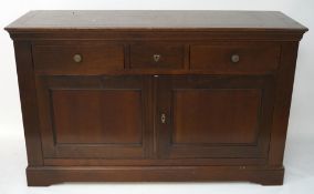 A contemporary stained wooden sideboard,