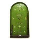 A mid-century Corinthian tabletop bagatelle, complete, marked with 1951 model with 'Revised Rules',