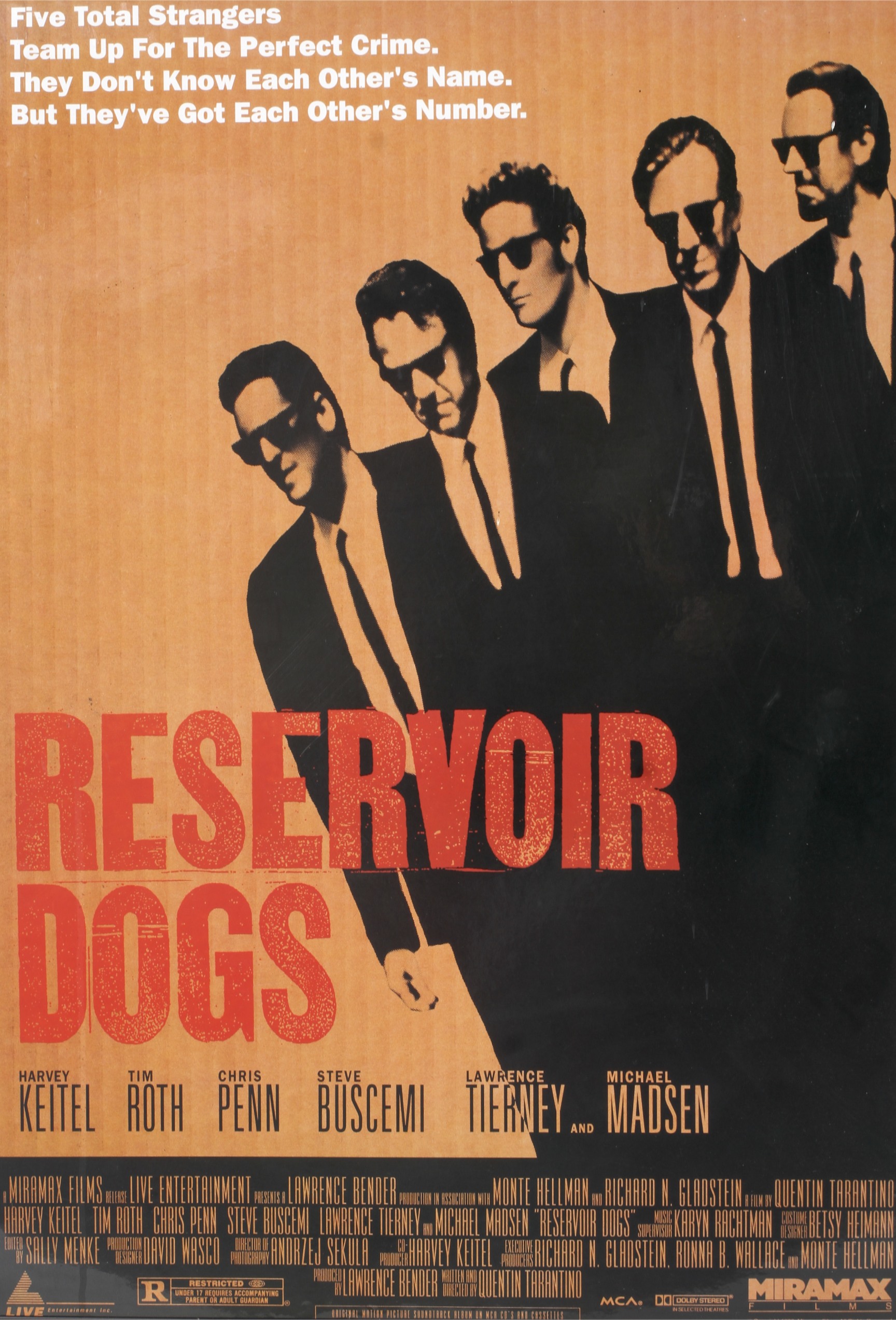 Two film posters for 'Reservoir Dogs' and 'The Godfather', - Image 2 of 3