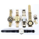 Five gentlemans wristwatches, including a Lorus quartz chronograph,