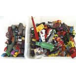 A large collection of vintage die cast model vehicles, to include examples by Corgi and Matchbox,