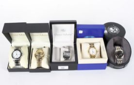 Five gentleman's wrist watches, comprising three Gianni Sabatini, a Citizen and a Tissot,