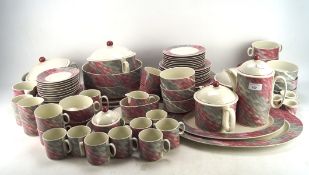 A Villeroy and Boch Collage pattern part dinner service,