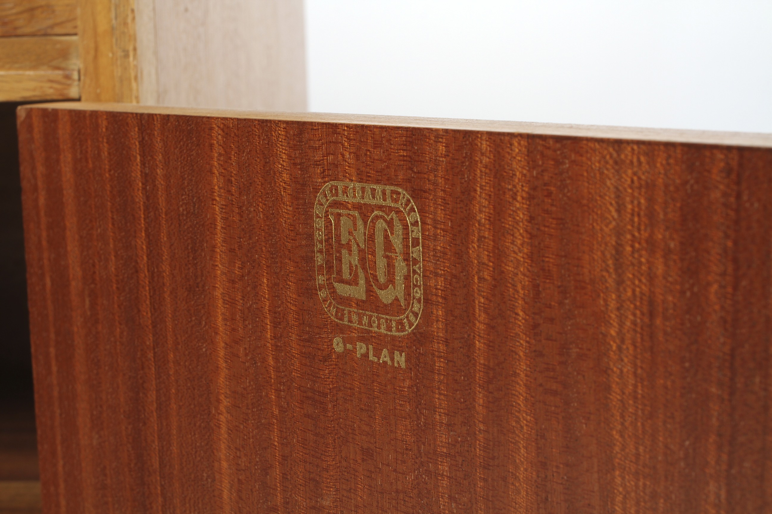 A Maple chest of two drawers, the upper drawer with three sections raised on a cupboard base, - Image 3 of 3