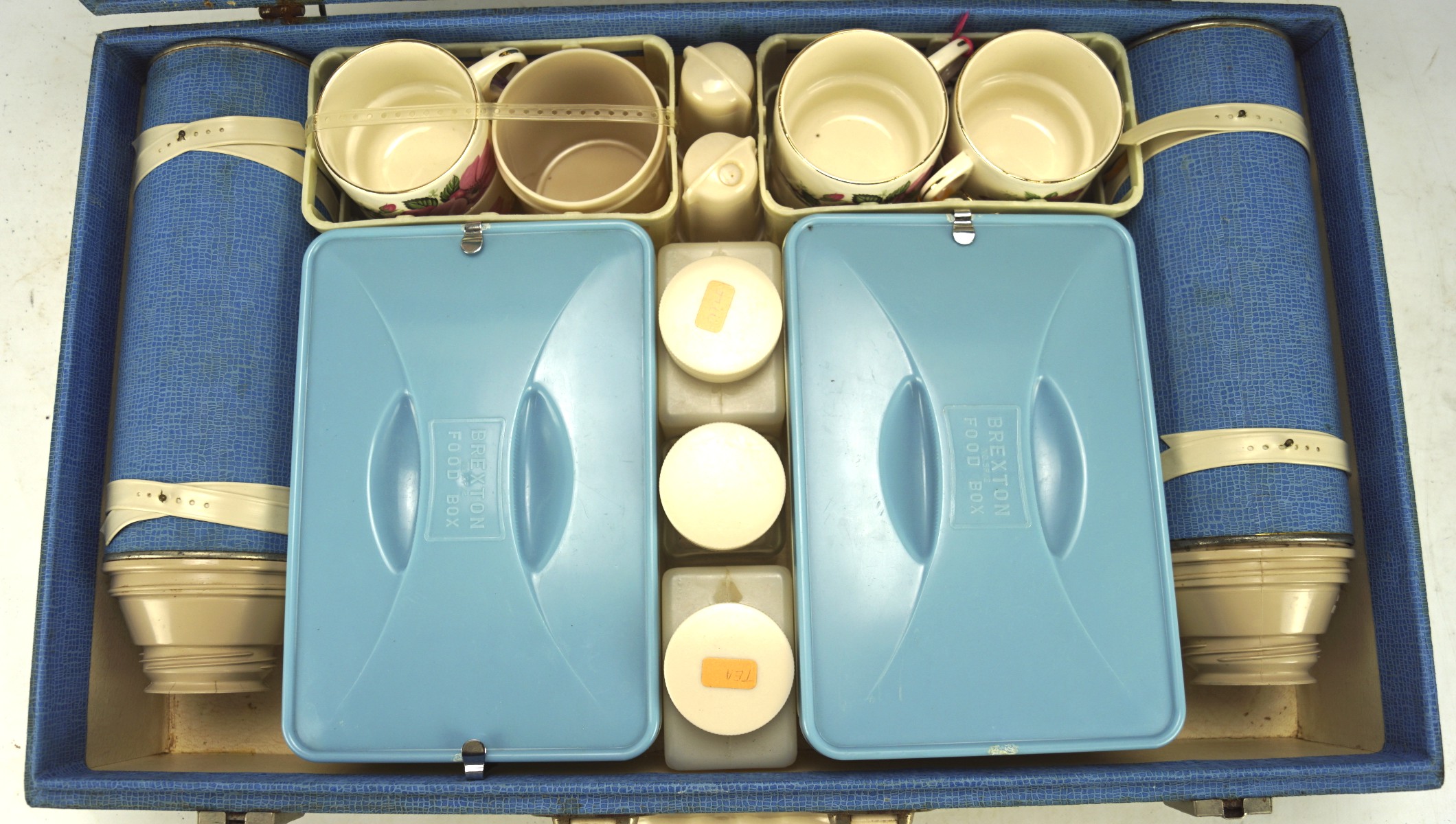 A Brexton cased picnic set, with a plastic handle and fitted interior, - Image 3 of 3