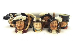 A collection of Royal Doulton Toby Jugs and another similar, including: Porthos, Athos, Armais,