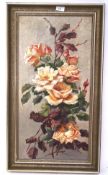 E Ruben, still life of roses, oil on canvas, signed and dated 1909 lower left, framed,
