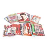 A large collection of approximately 100 Liverpool football programmes,