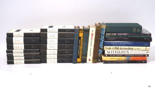A collection of books, including 'The Chronicles of London', 'The Story of South African Painting',