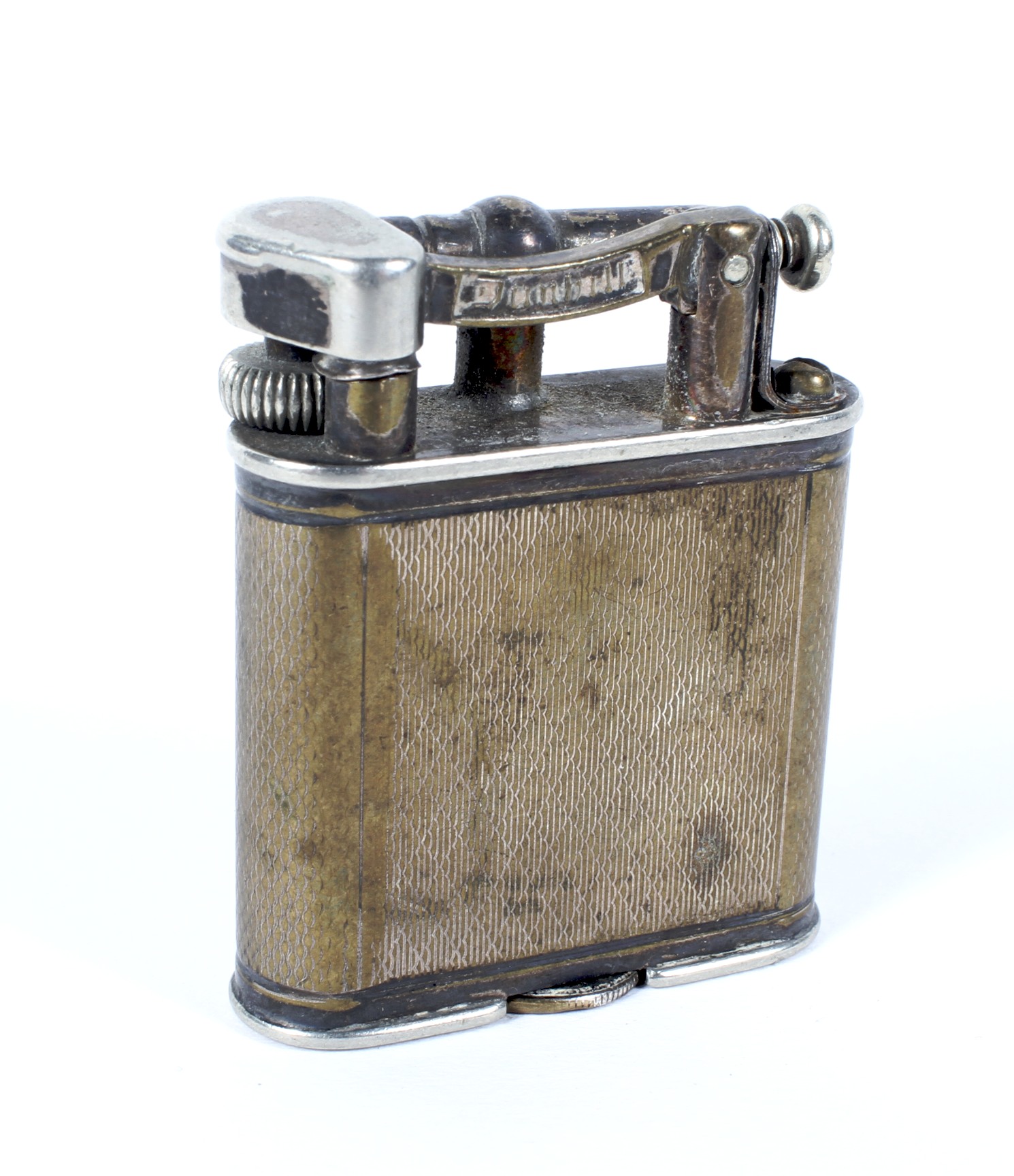 A Dunhill lighter, no.143752, H4.5cm Condition Report: Fair wear and tear.