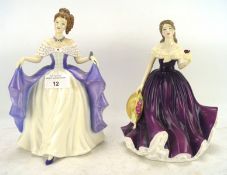 Two Royal Doulton figures of ladies, from The Pretty Ladies Series,