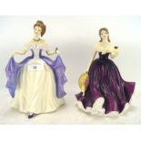 Two Royal Doulton figures of ladies, from The Pretty Ladies Series,