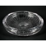 A 20th century Whitefriars controlled bubbles bowl, of circular form,