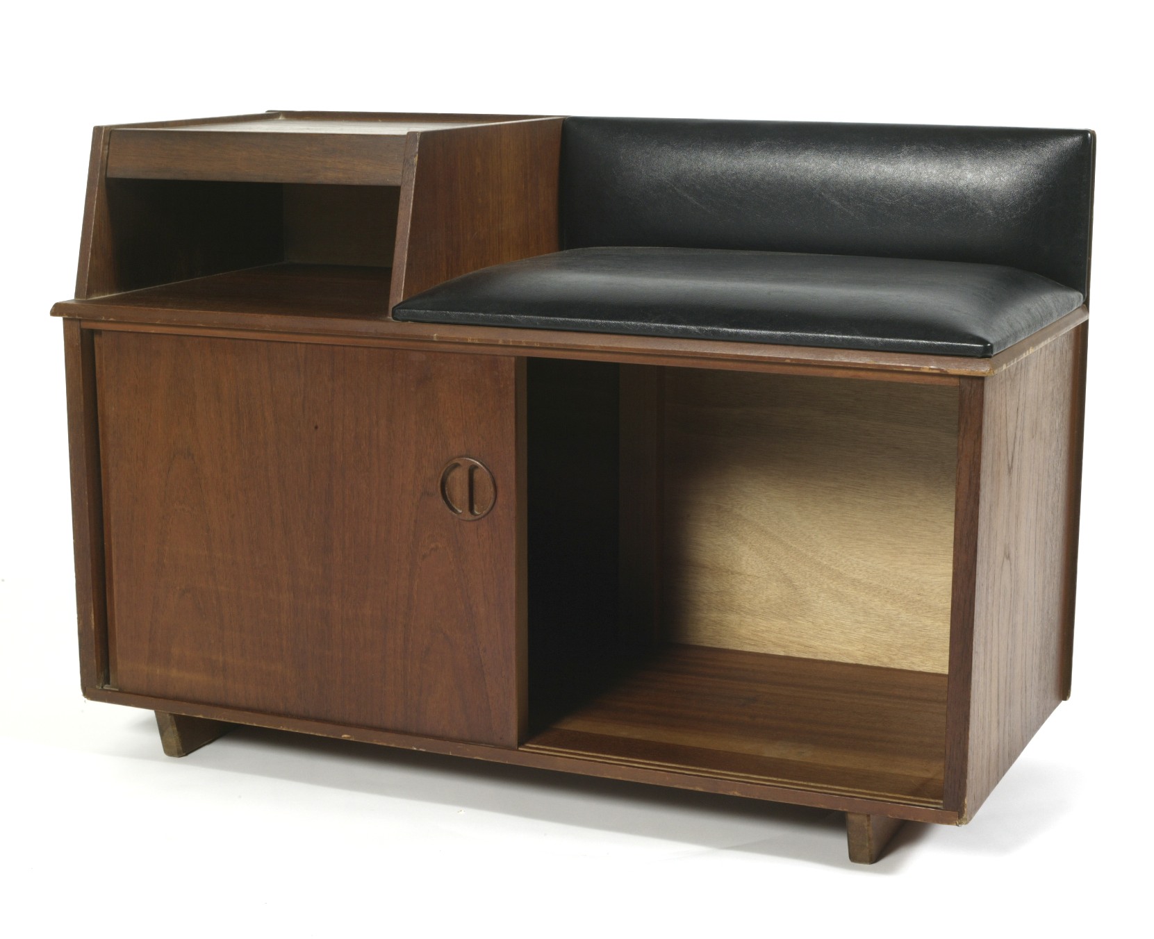 A 1960's faux leather seated telephone table, - Image 2 of 3