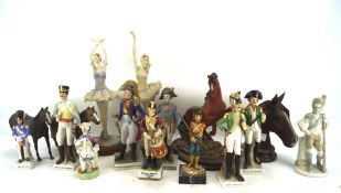 A selection of Continental ceramic figures, circa 1900 and later, printed and impressed marks,