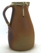 A large Studio Pottery pitcher, impressed B mark to base,