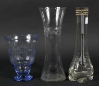 An Art Noveau enamelled glass vase,