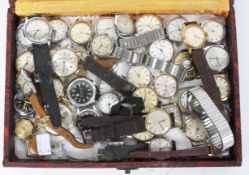 A large collection of vintage wrist watches, including: Timex, Sekonda, Tressa,
