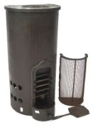 A vintage cast iron Pither's Ltd stove, wtihi front vent and grate,