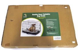 A Mile Valley double door dog crate, medium size,