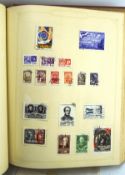 A Stanley Gibbons stamp album containing a collection of mostly GB stamps, Victorian and later,