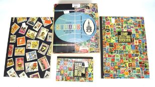 A collection of four stamp albums, comprising GB and rest of the world,