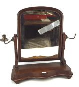 An early 20th century mahogany framed dressing table mirror,