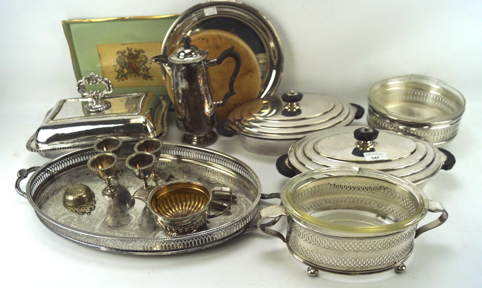 An assortment of silver plate and other metalwares, - Image 2 of 2