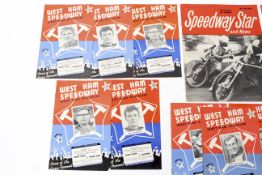 A collection of West Ham speedway programmes, dating from 1964,