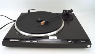 A Technics turntable record deck, model SL-Q21,