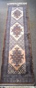 A 20th century floor rug runner,