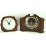 A vintage Smith's Sectric mantel clock and another by Smiths, max.