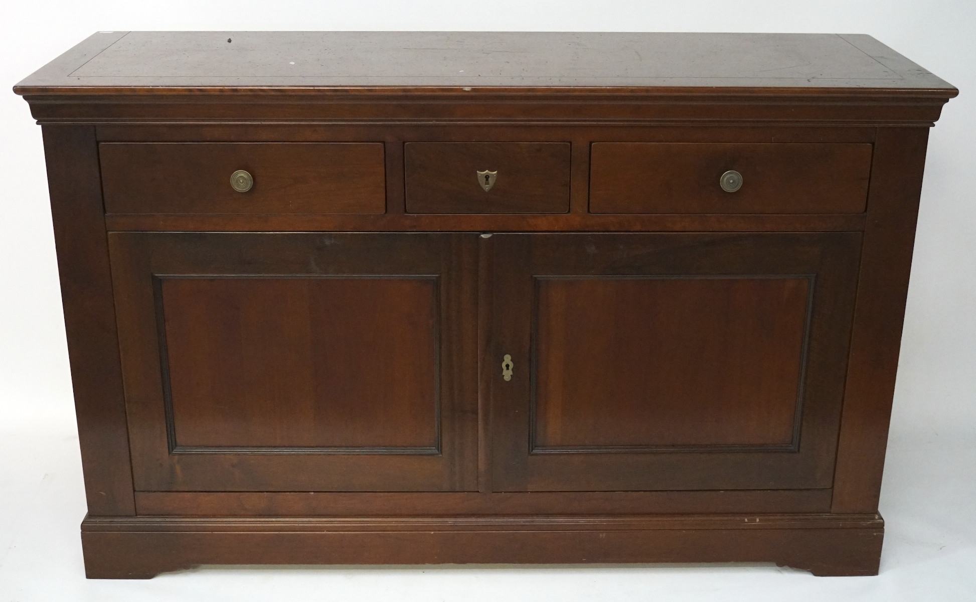 A contemporary stained wooden sideboard, - Image 2 of 2