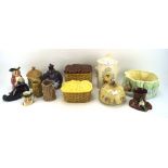 An assortment of 20th century and later ceramics,