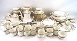 An extensive Paragon part tea, coffee and dinner service in the 'Belinda' pattern, including cups,