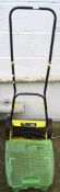 A Challenge hand push cylinder mower,