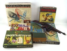 An assortment of vintage games, the majority in the original boxes, including a chess set,