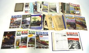 Assorted railway related books and magazines, including Railway Modeller August 1960 vol 11, 2005,