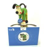 A Gromit figurine, from the 'Gromit Unleashed' collection, designed by Vivi Cuevas,
