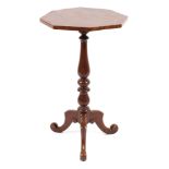 A 19th century mahogany wine table,